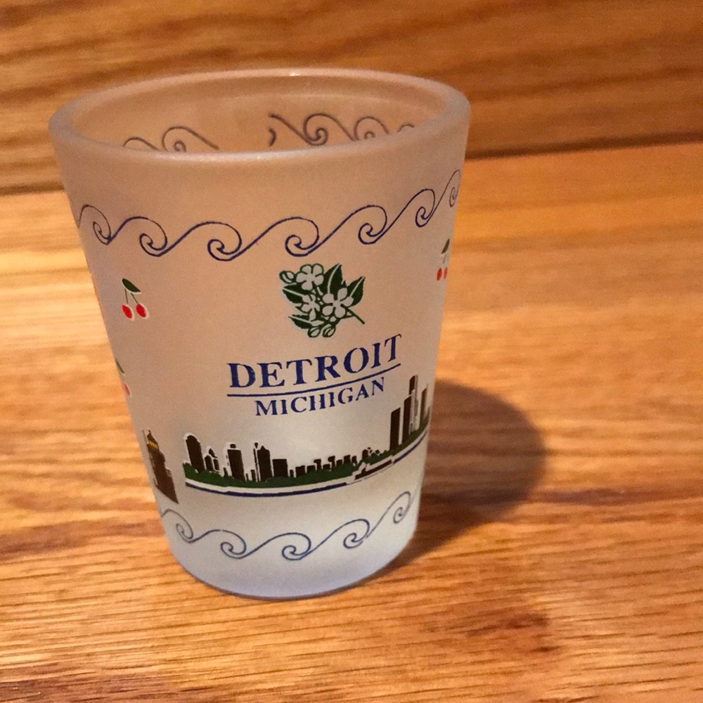 Detroit Michigan Shot glass